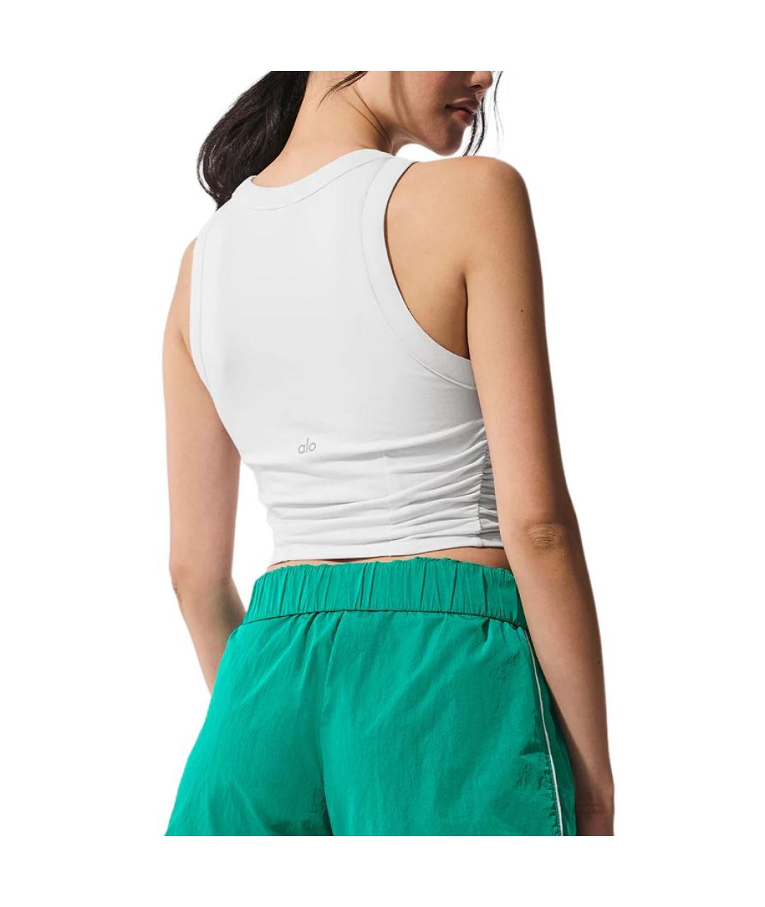 ALO YOGA Белая майка, фото 2