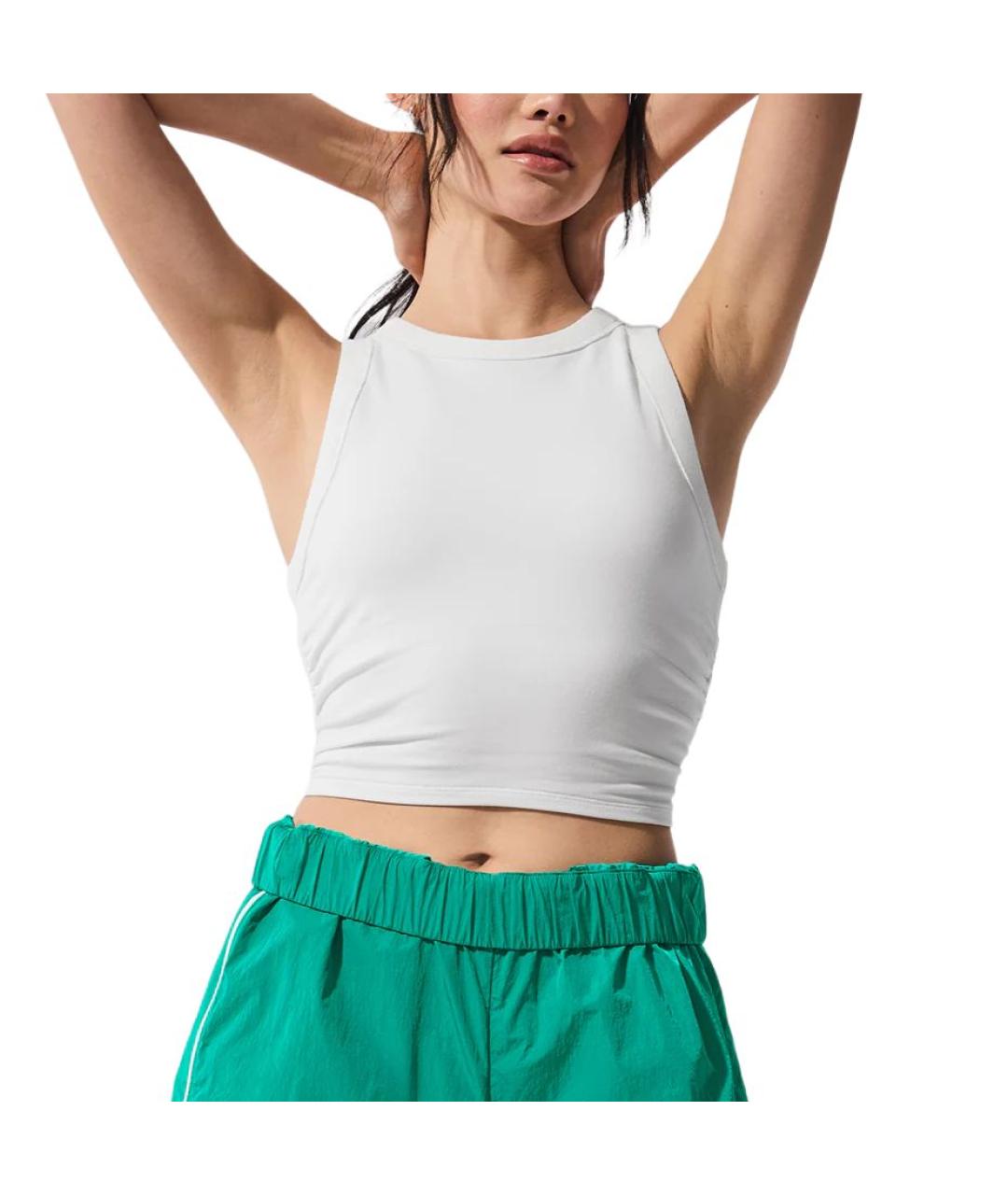 ALO YOGA Белая майка, фото 3