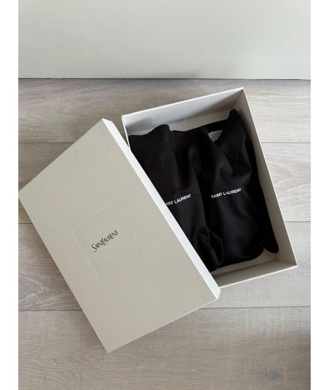 SAINT LAURENT Белые кожаные кеды, фото 4