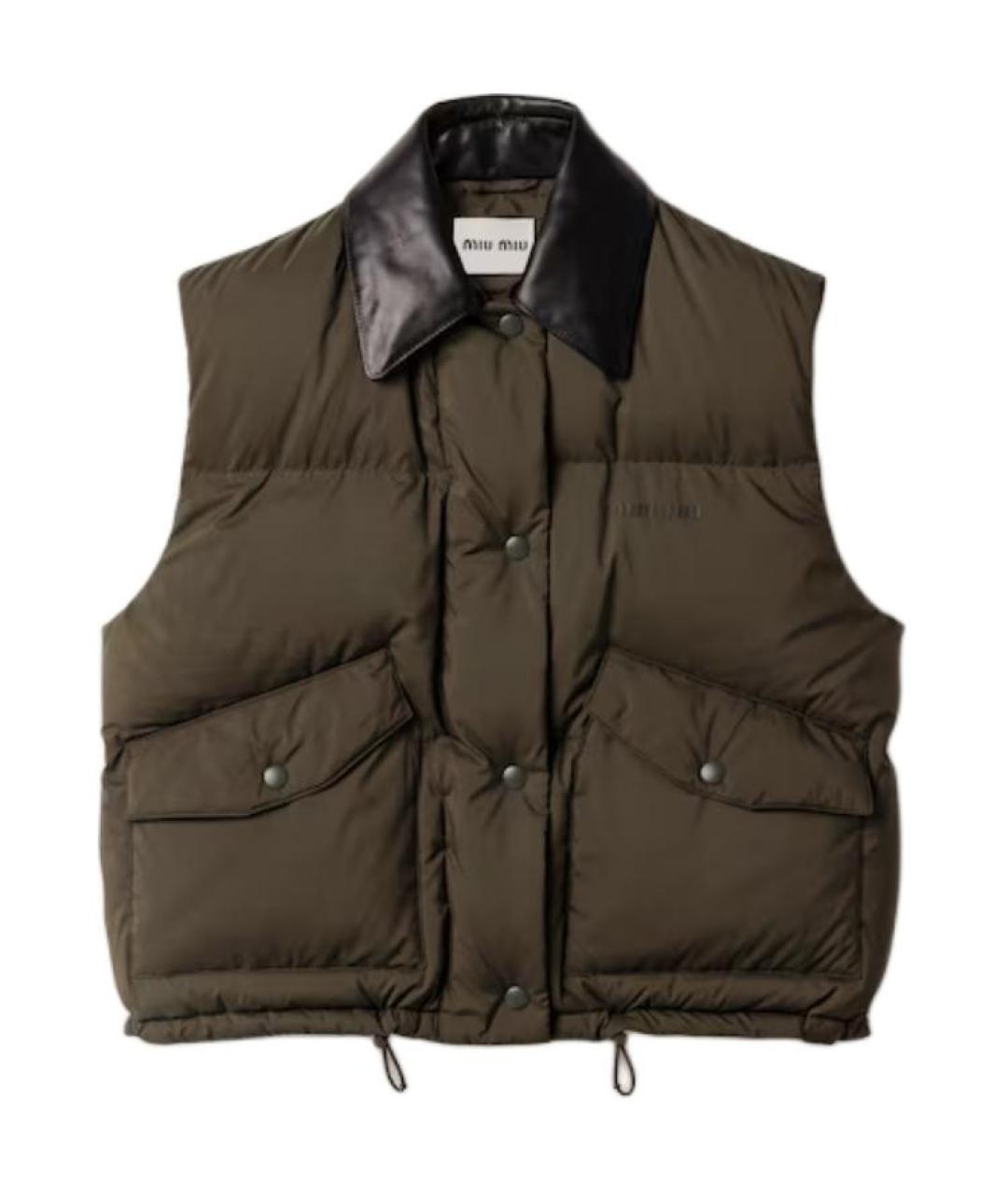 MIU MIU Зеленый жилет, фото 1