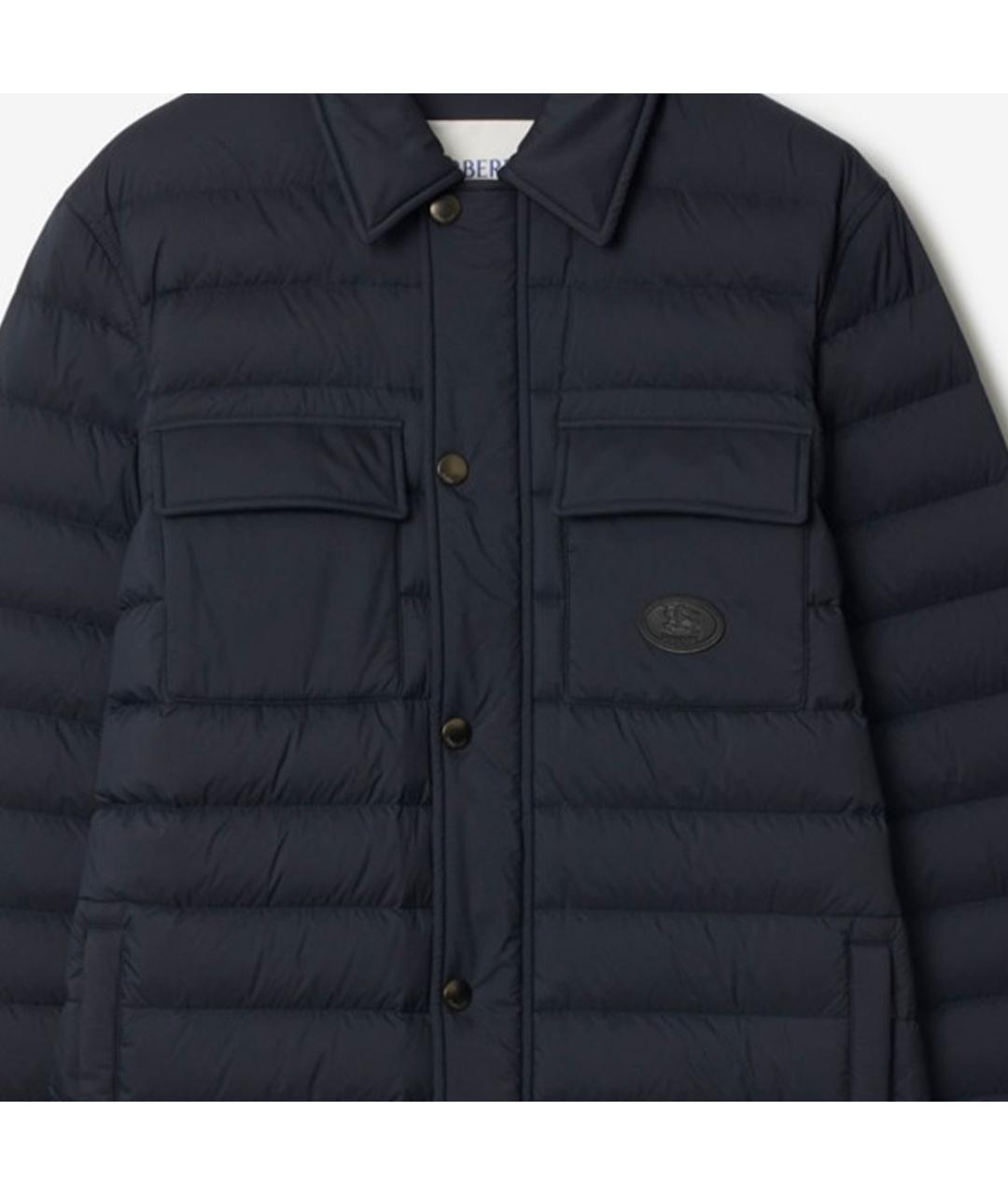 BURBERRY Темно-синий пуховик, фото 4