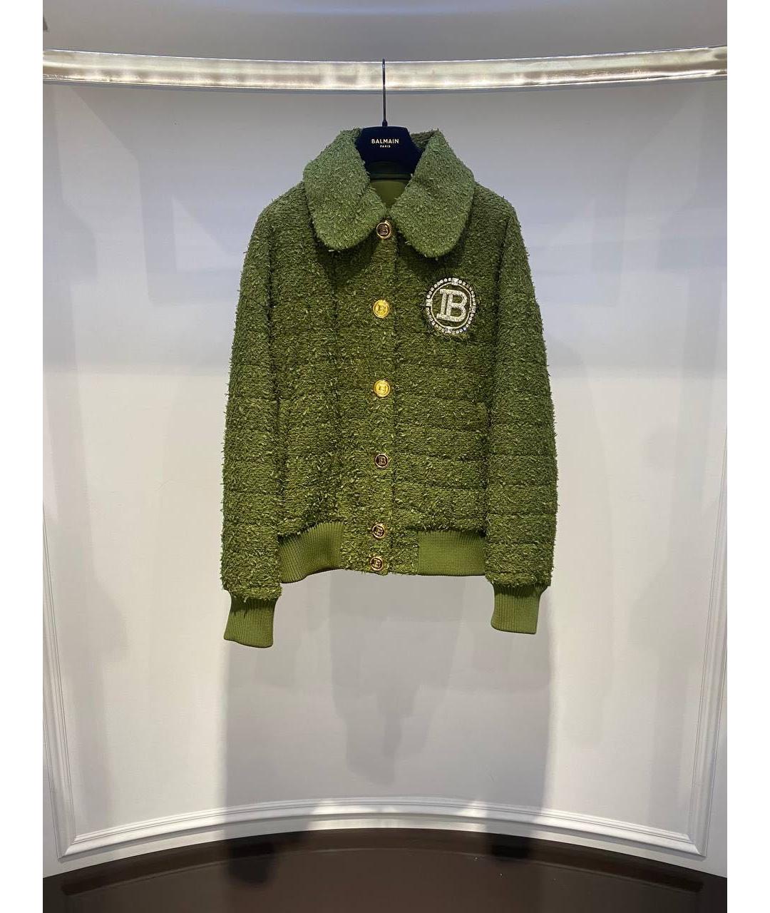 BALMAIN Зеленая куртка, фото 3