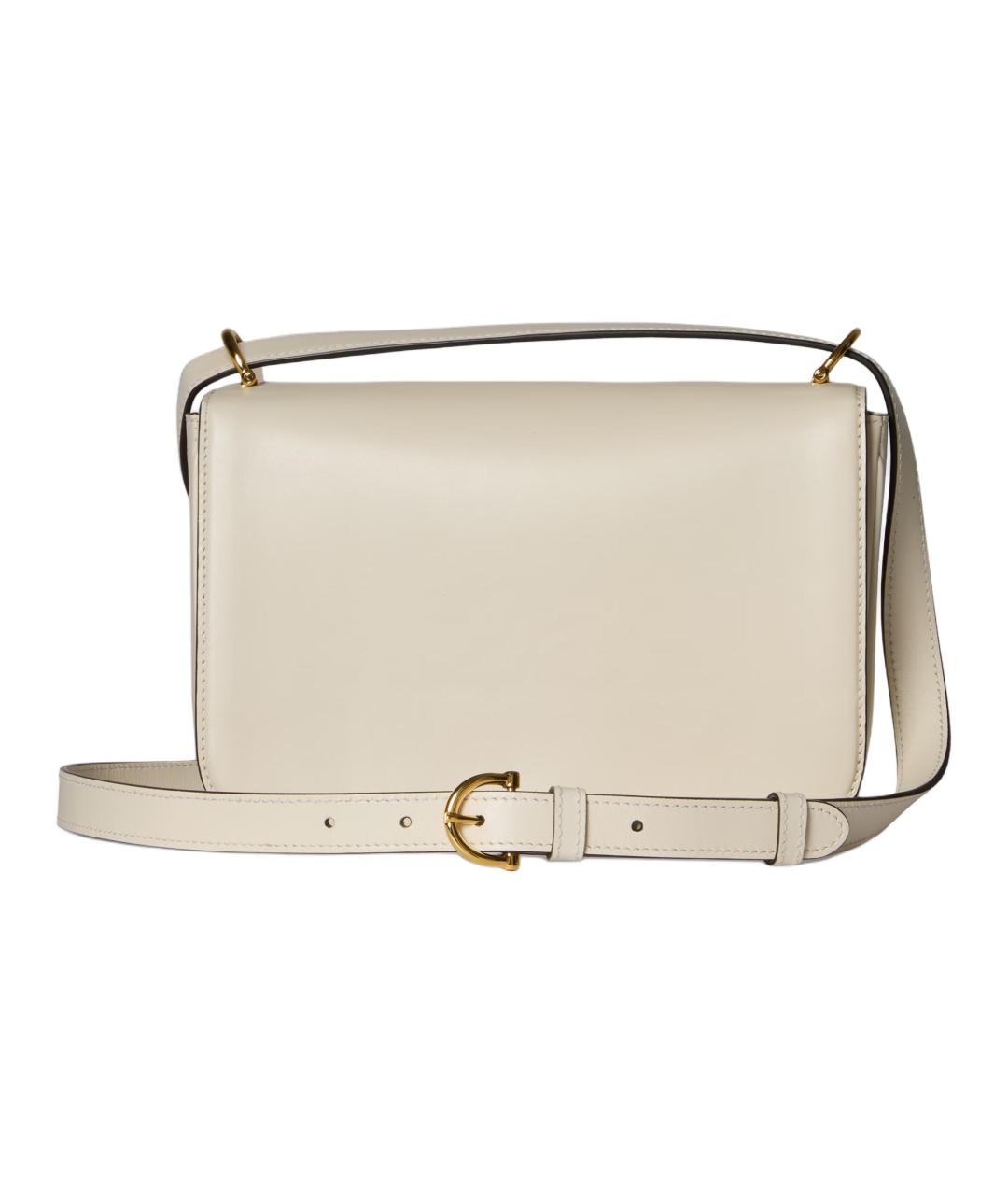 GUCCI Белая кожаная сумка через плечо, фото 5