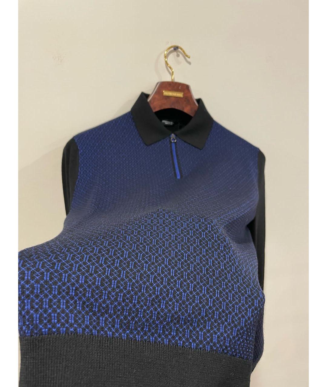 STEFANO RICCI Темно-синий джемпер / свитер, фото 4
