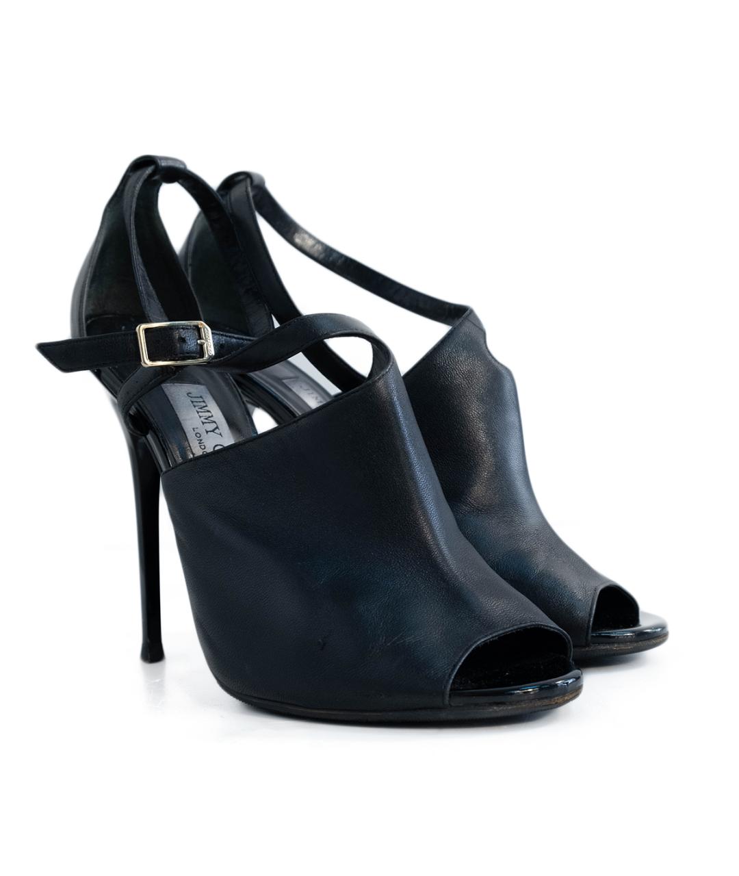 JIMMY CHOO Черные кожаные туфли, фото 2