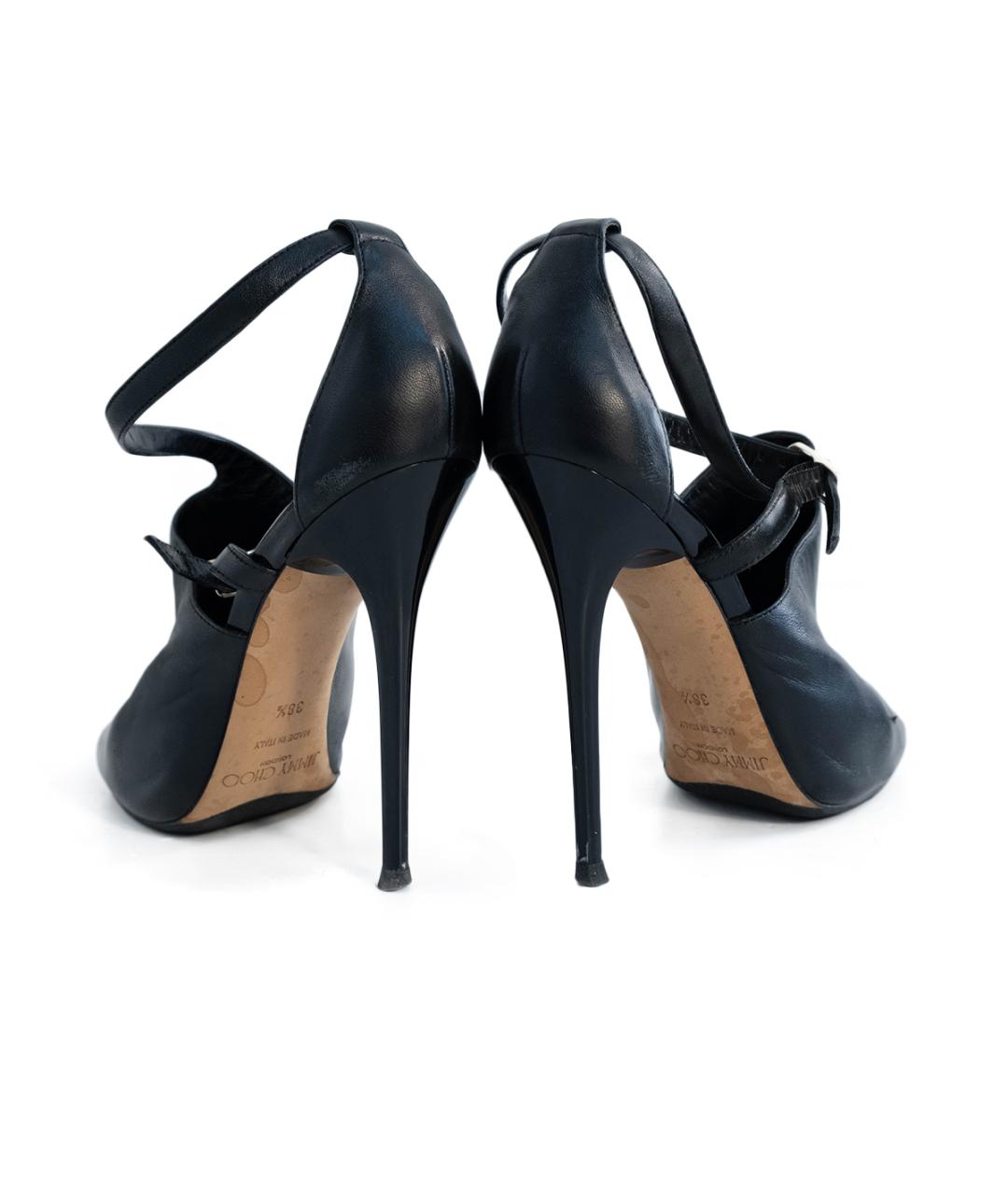 JIMMY CHOO Черные кожаные туфли, фото 5