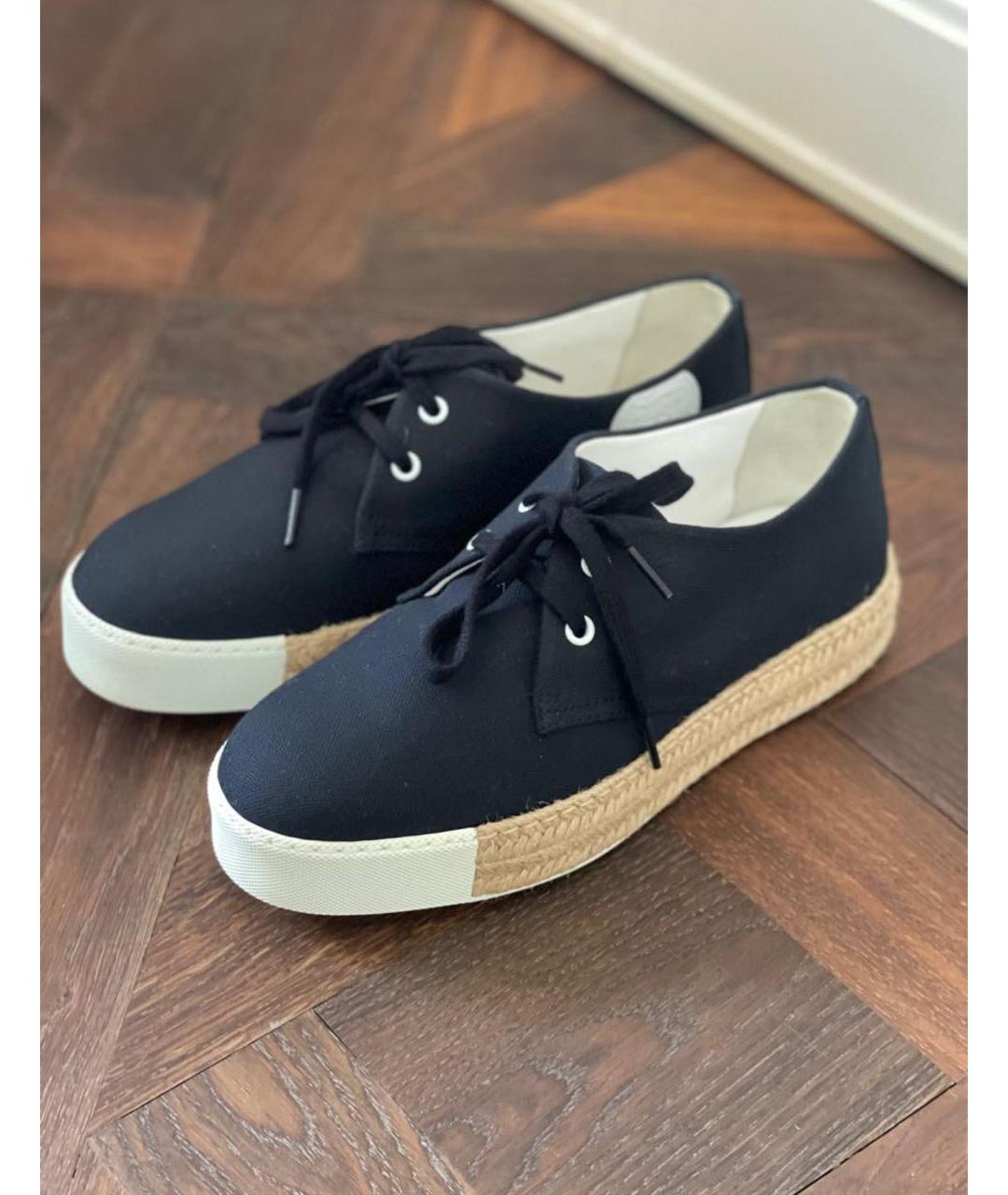 HERMES Черные текстильные ботинки, фото 2