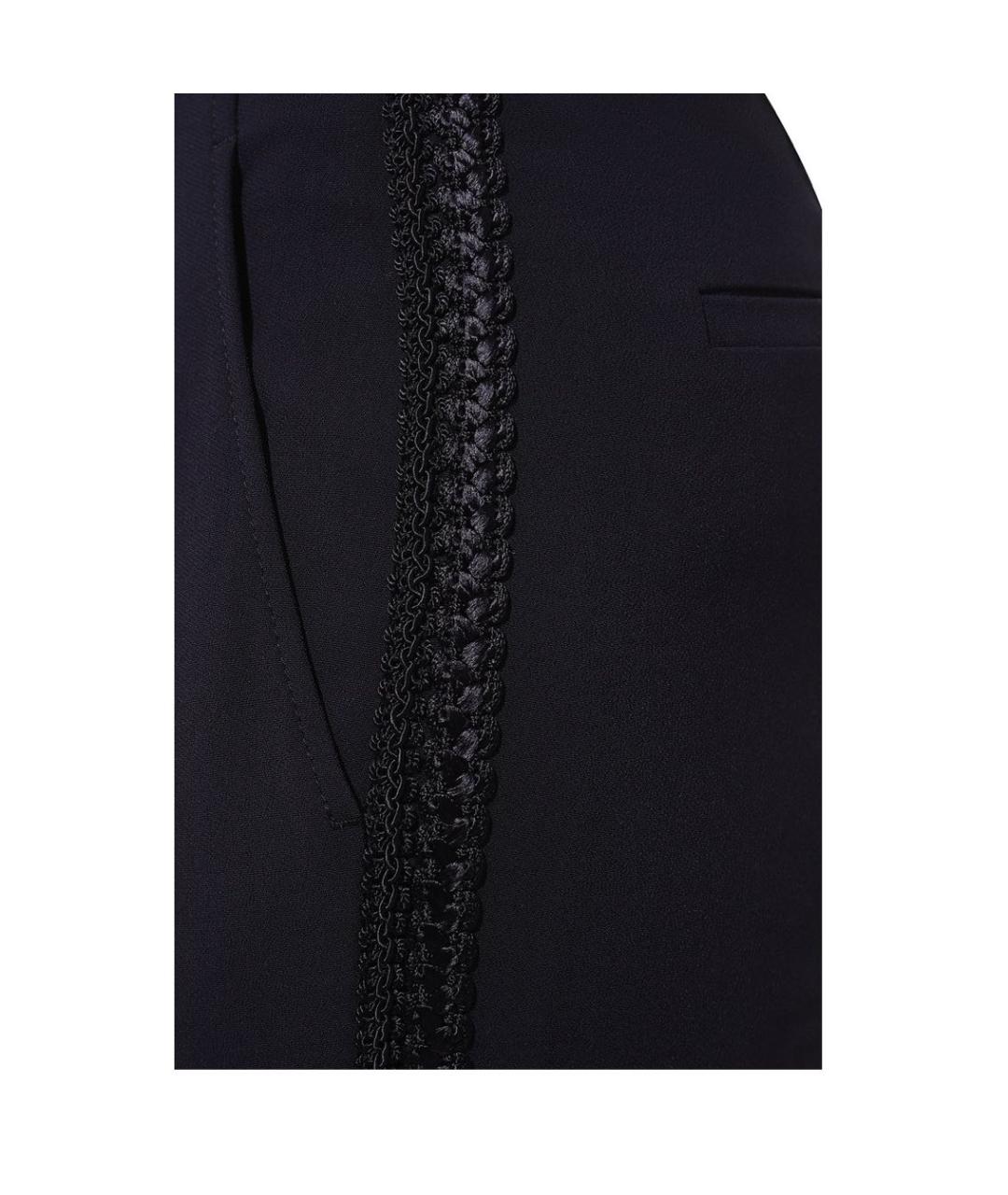 GUCCI Темно-синие вискозные брюки широкие, фото 5