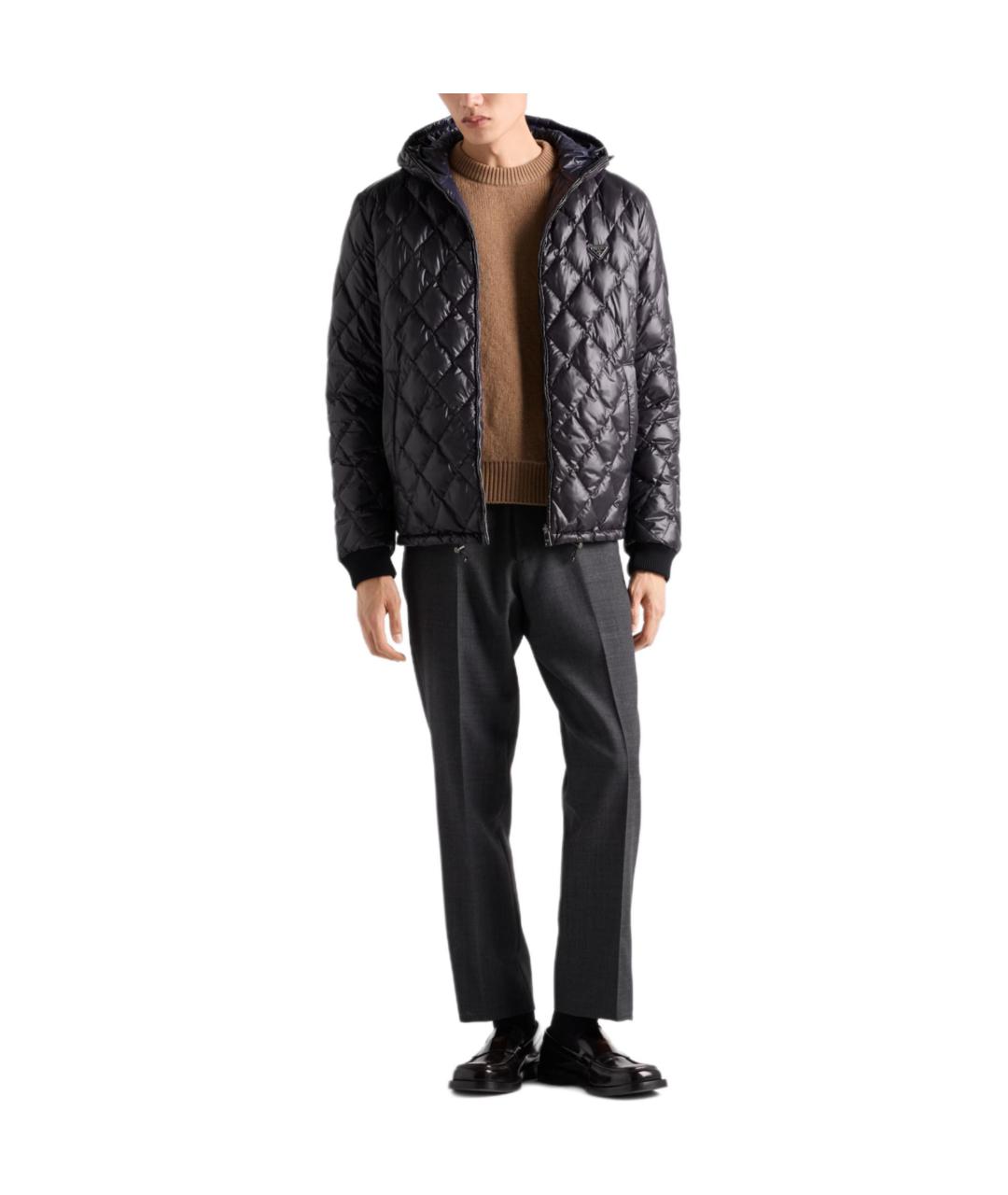 PRADA Черный пуховик, фото 2