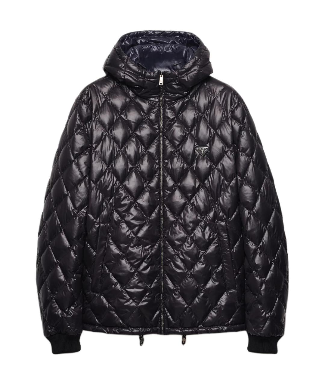PRADA Черный пуховик, фото 1