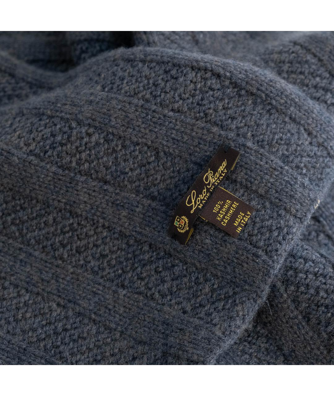 LORO PIANA Серый кашемировый шарф, фото 5