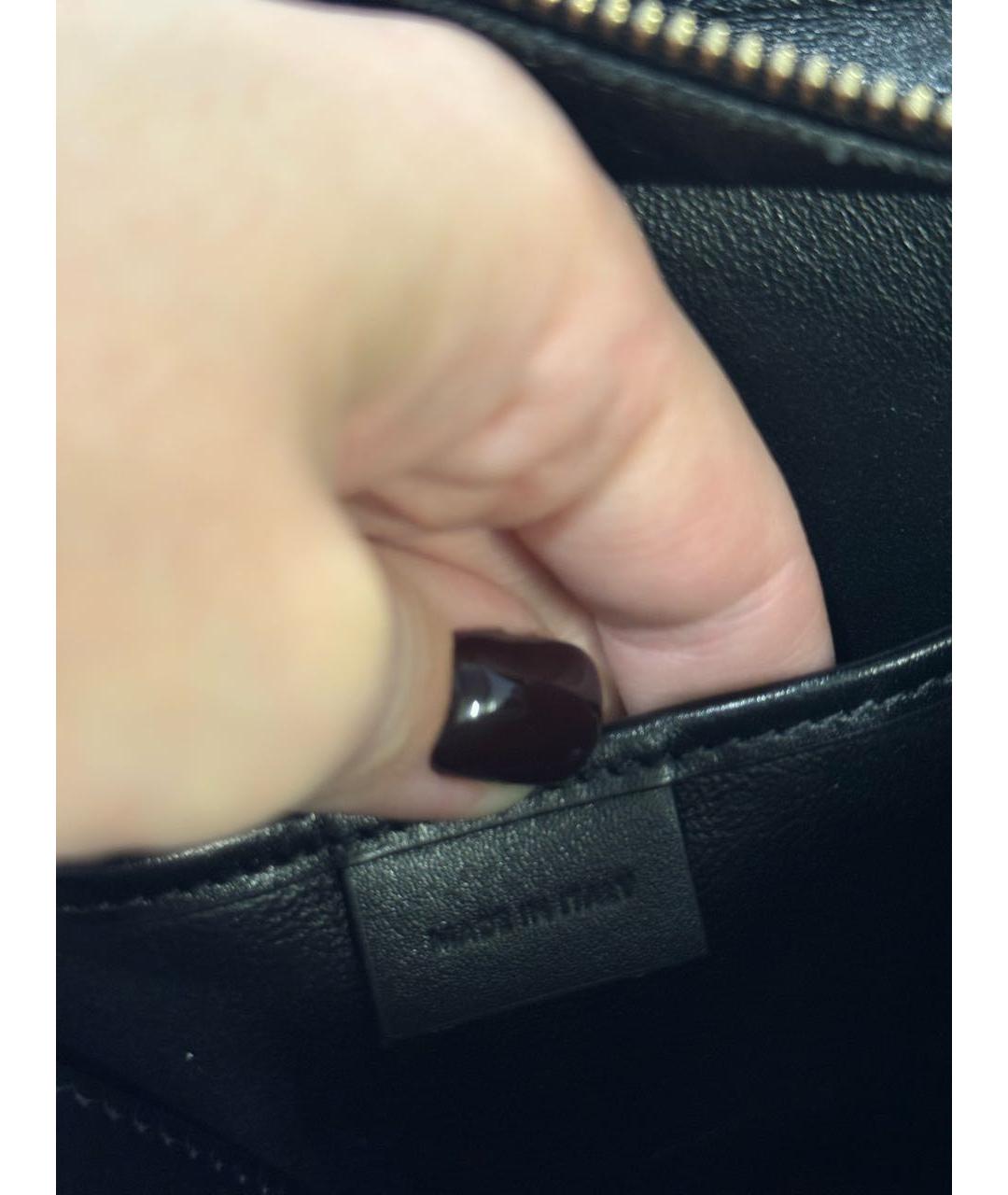 CELINE Коричневая кожаная сумка с короткими ручками, фото 6