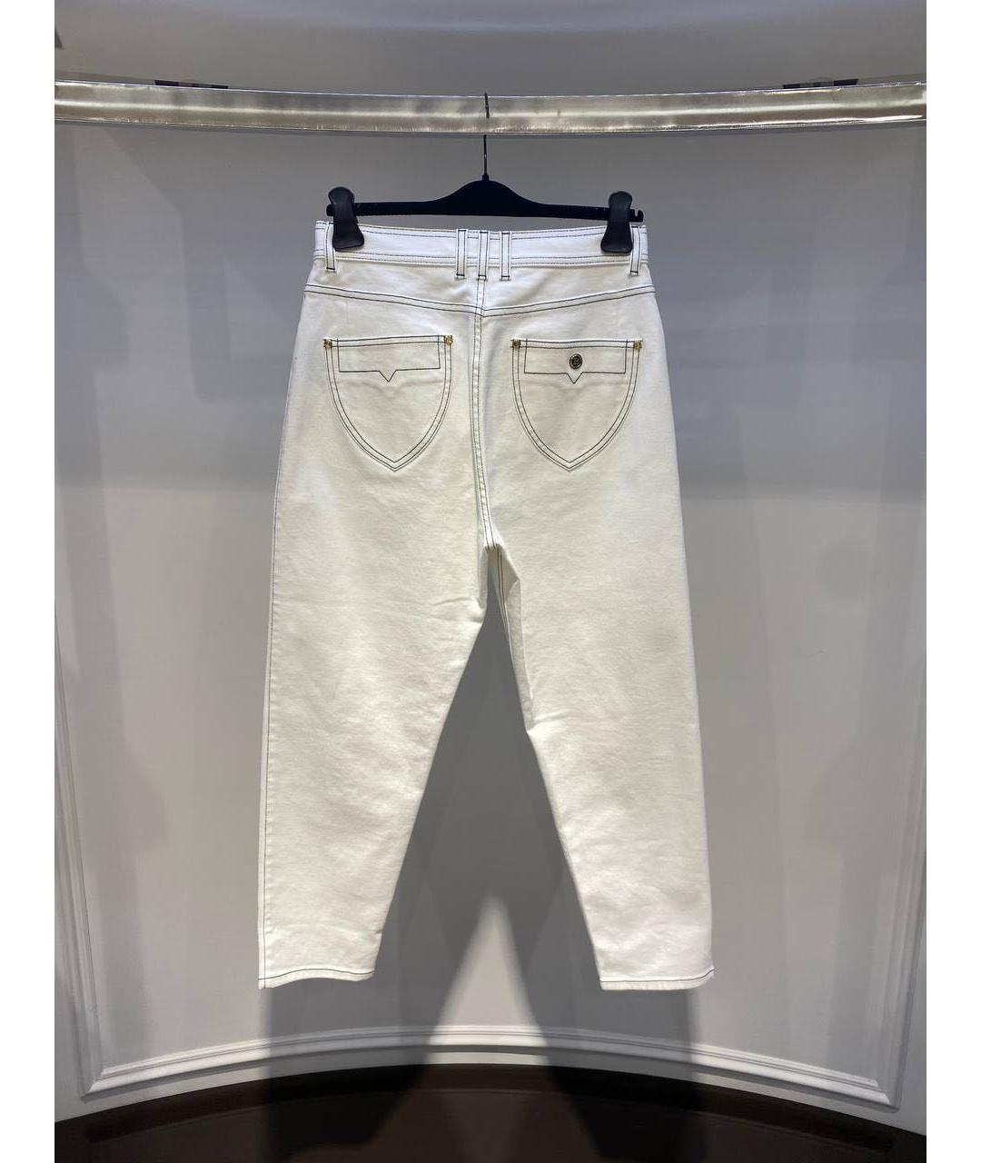 BALMAIN Белые хлопковые джинсы слим, фото 2