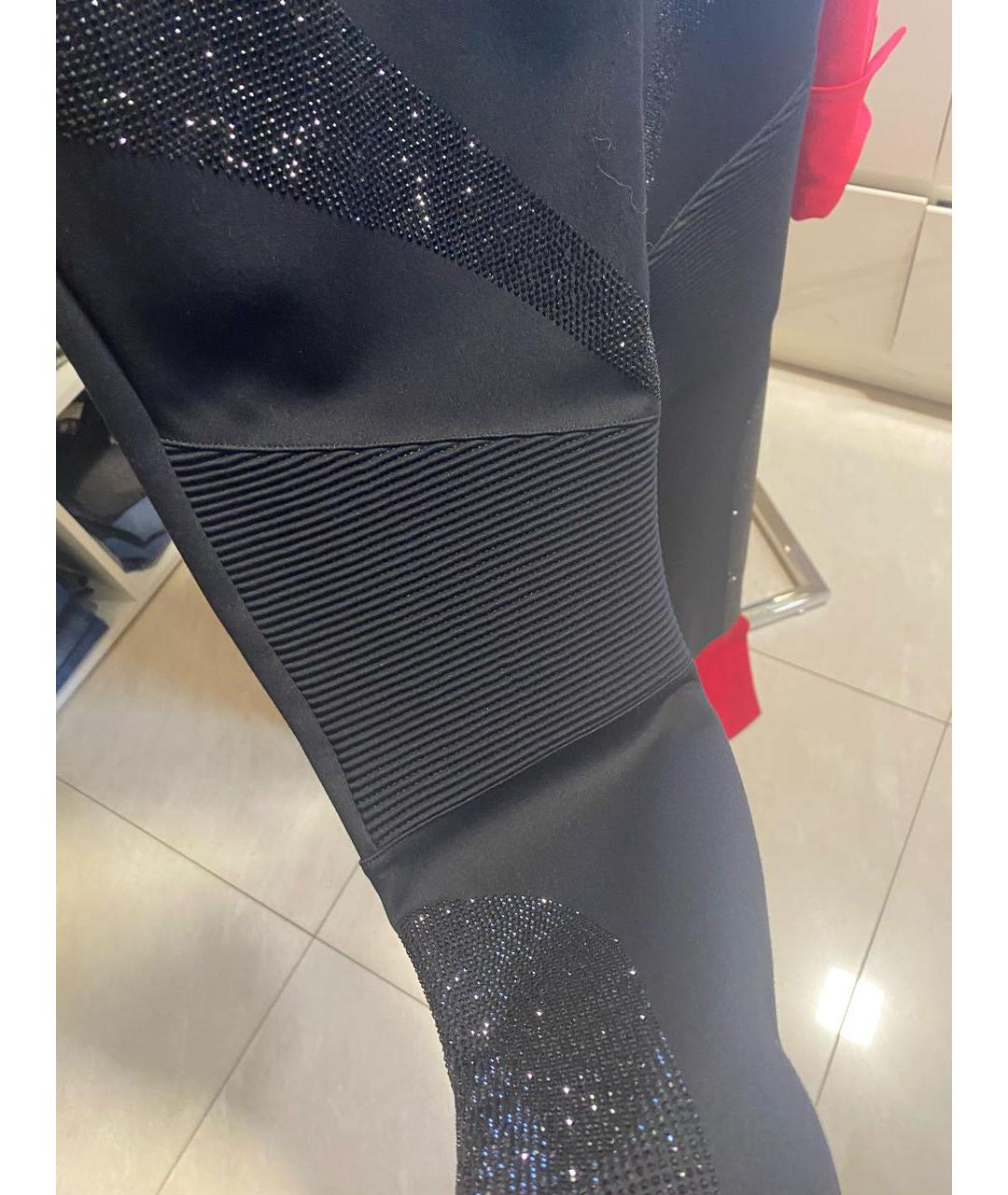 PHILIPP PLEIN Черные леггинсы и велосипедки, фото 4