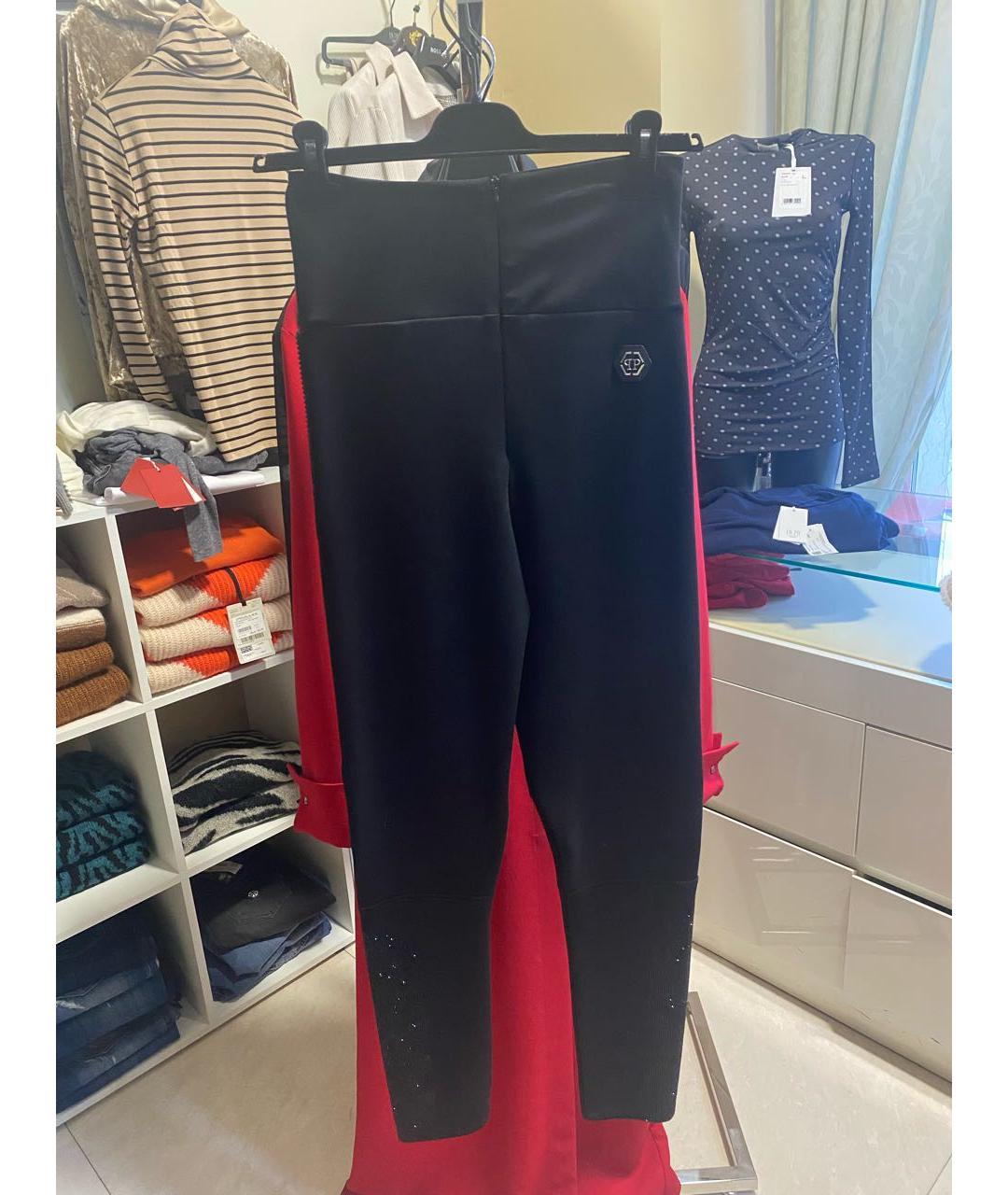 PHILIPP PLEIN Черные леггинсы и велосипедки, фото 5