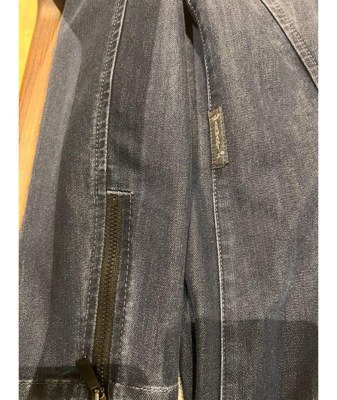 ARMANI JEANS Темно-синее хлопковое повседневное платье, фото 6