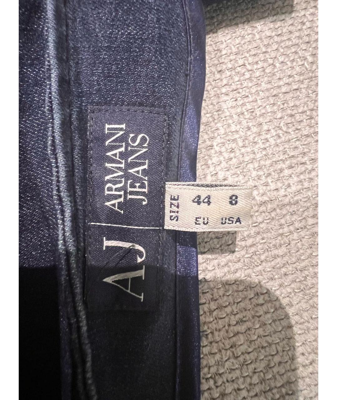 ARMANI JEANS Темно-синее хлопковое повседневное платье, фото 3