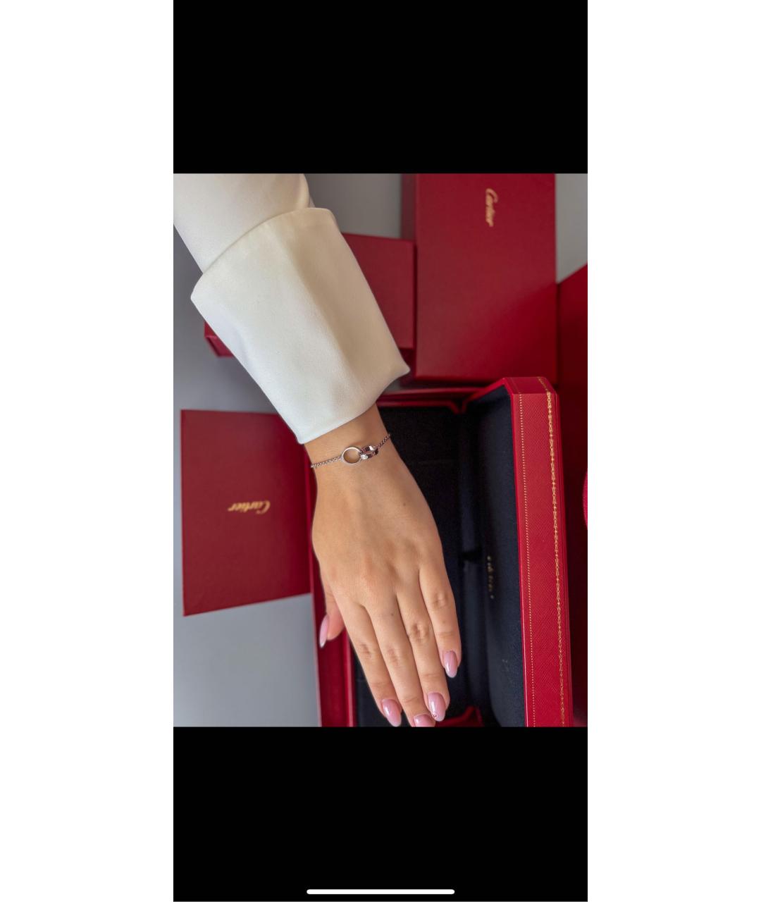 CARTIER Белый браслет из белого золота, фото 3