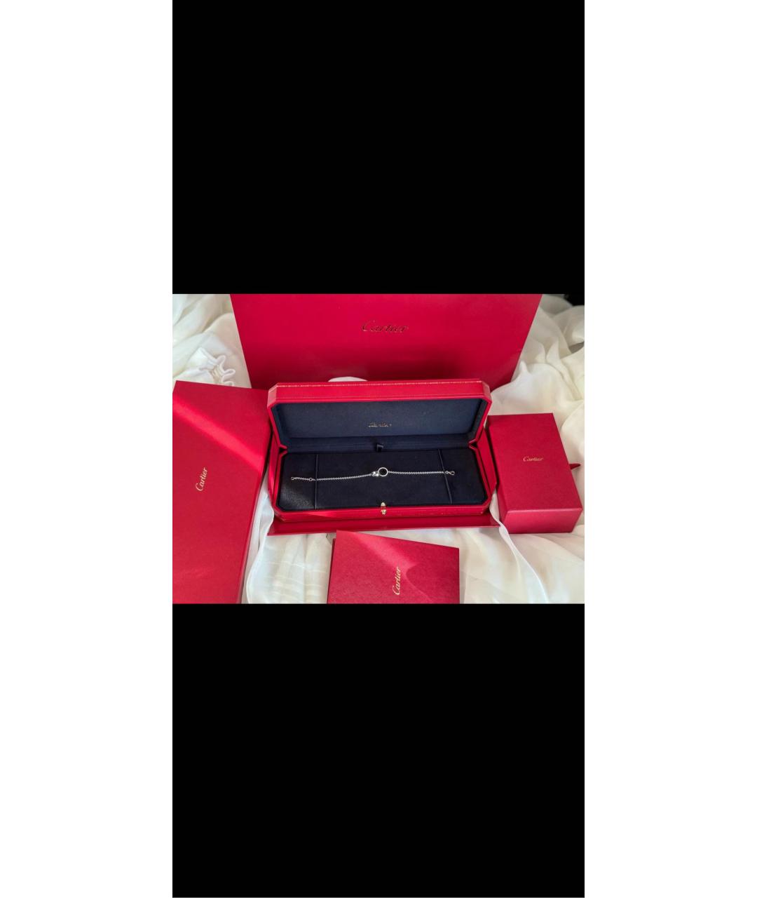 CARTIER Белый браслет из белого золота, фото 4