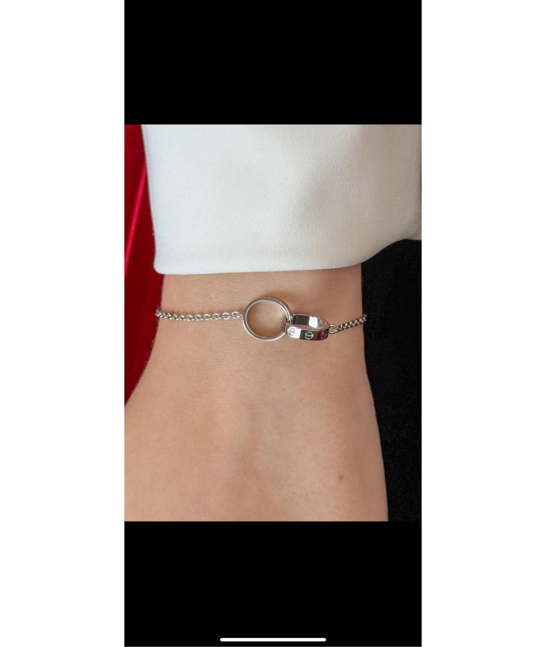 CARTIER Белый браслет из белого золота, фото 5