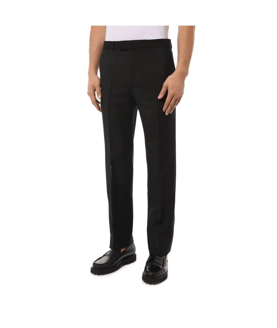 GUCCI Черные повседневные брюки, фото 2