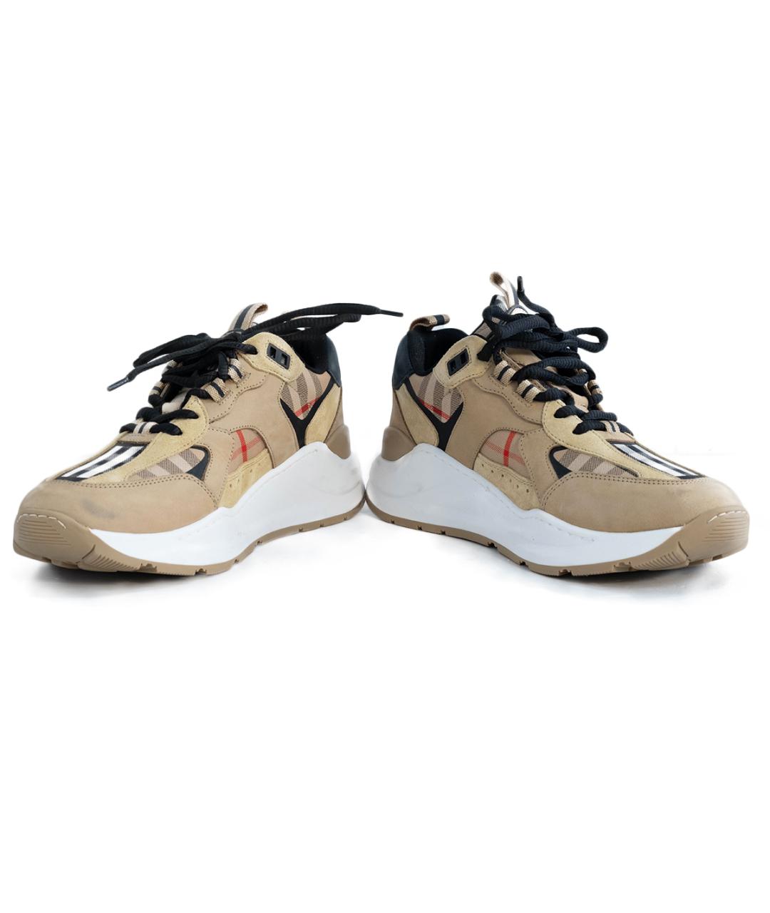 BURBERRY Бежевые кроссовки, фото 4