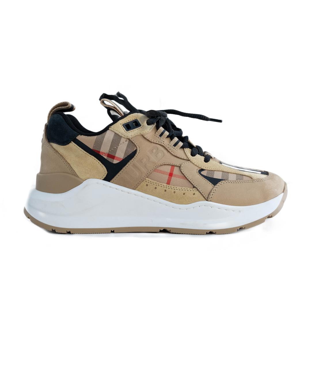 BURBERRY Бежевые кроссовки, фото 1