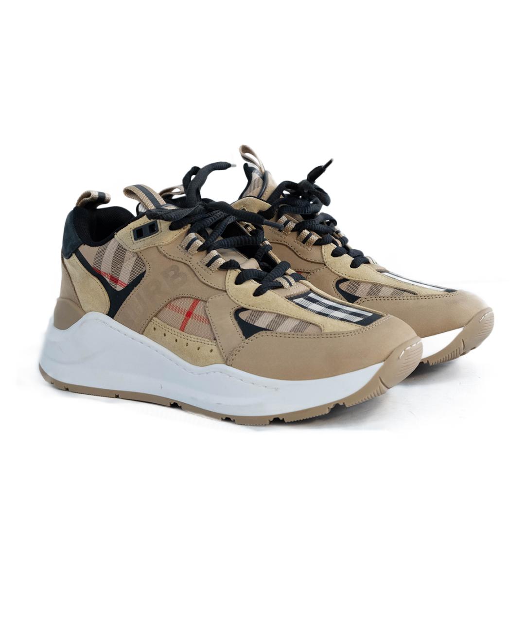 BURBERRY Бежевые кроссовки, фото 2