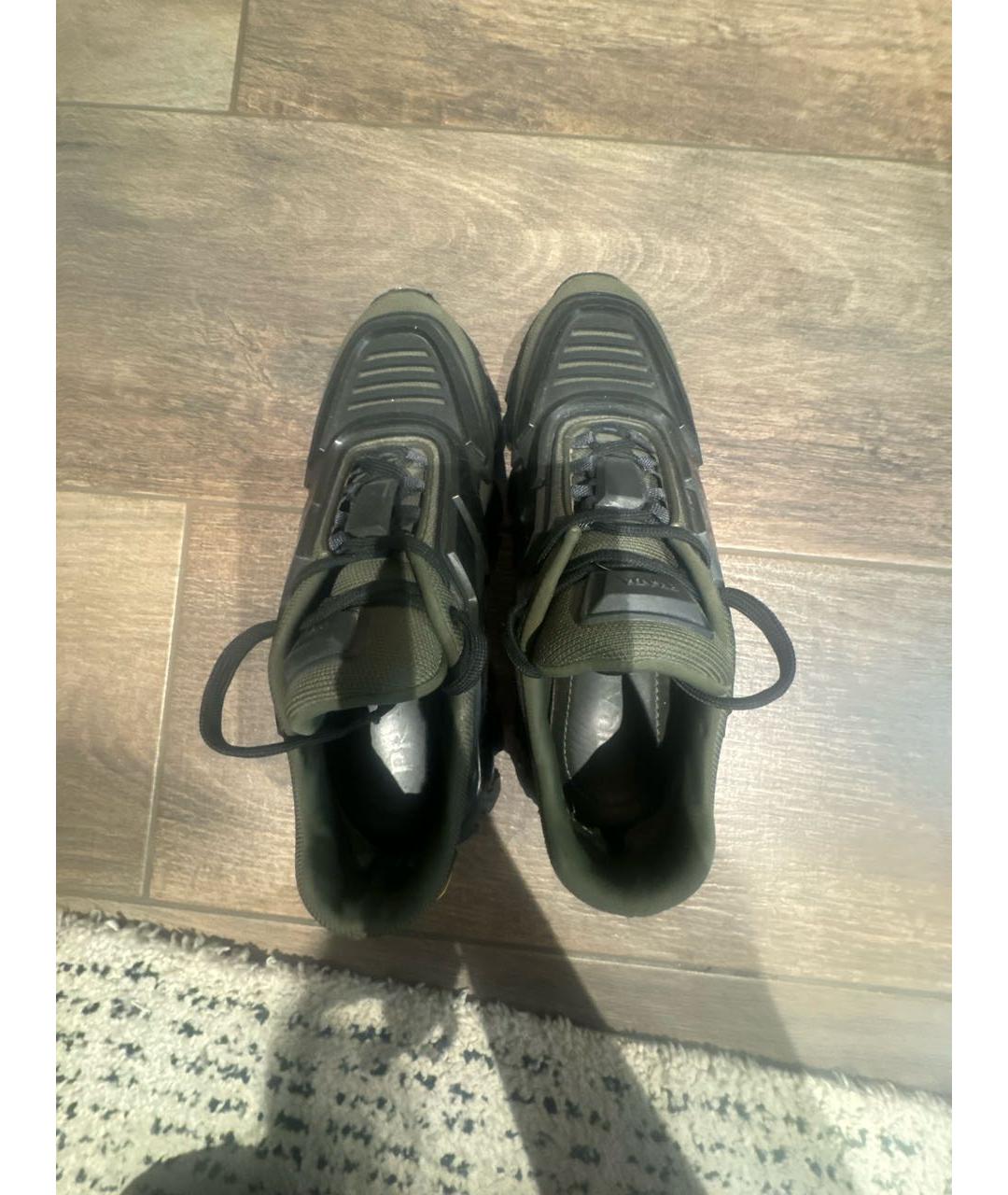 PRADA Хаки кроссовки, фото 3