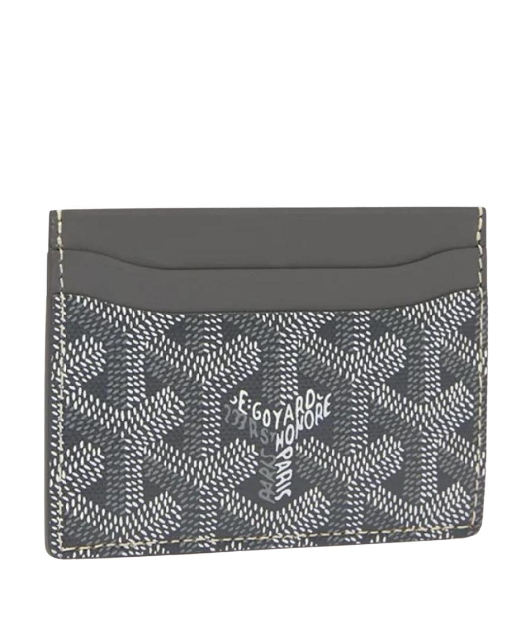 GOYARD Серый кожаный кардхолдер, фото 1