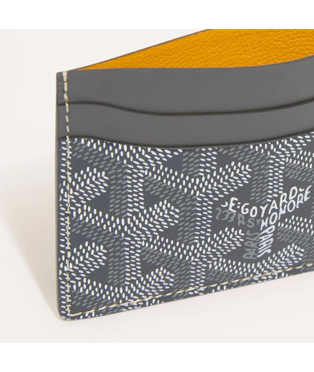 GOYARD Серый кожаный кардхолдер, фото 2