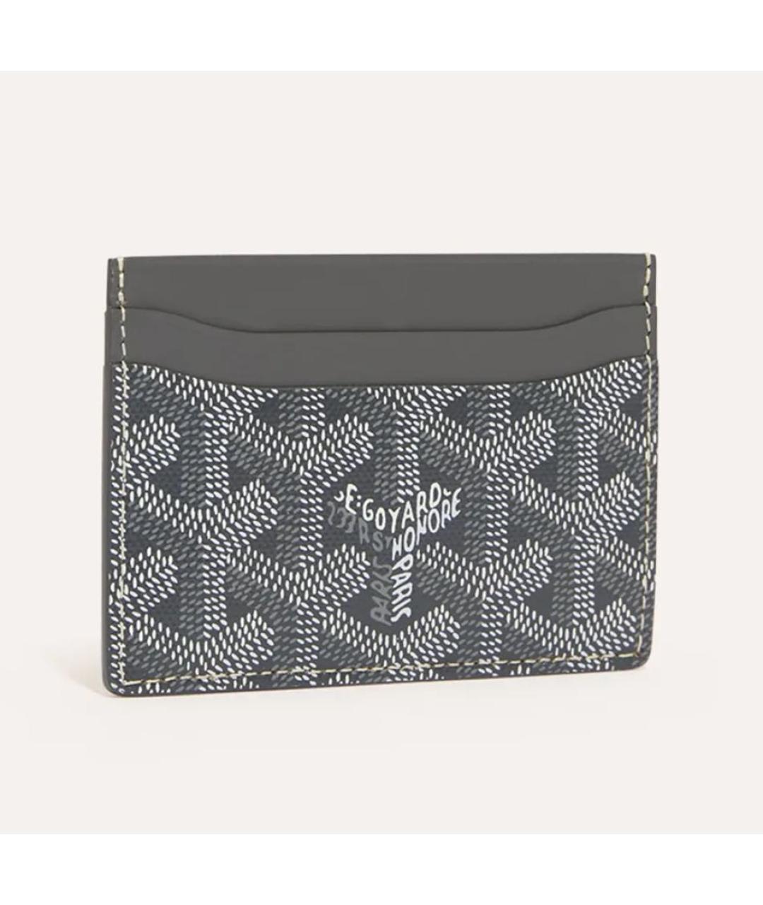 GOYARD Серый кожаный кардхолдер, фото 4