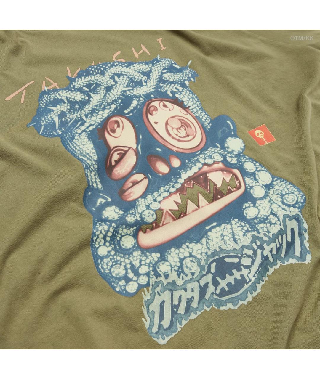 CACTUS JACK BY TRAVIS SCOTT Хаки хлопковая футболка, фото 4