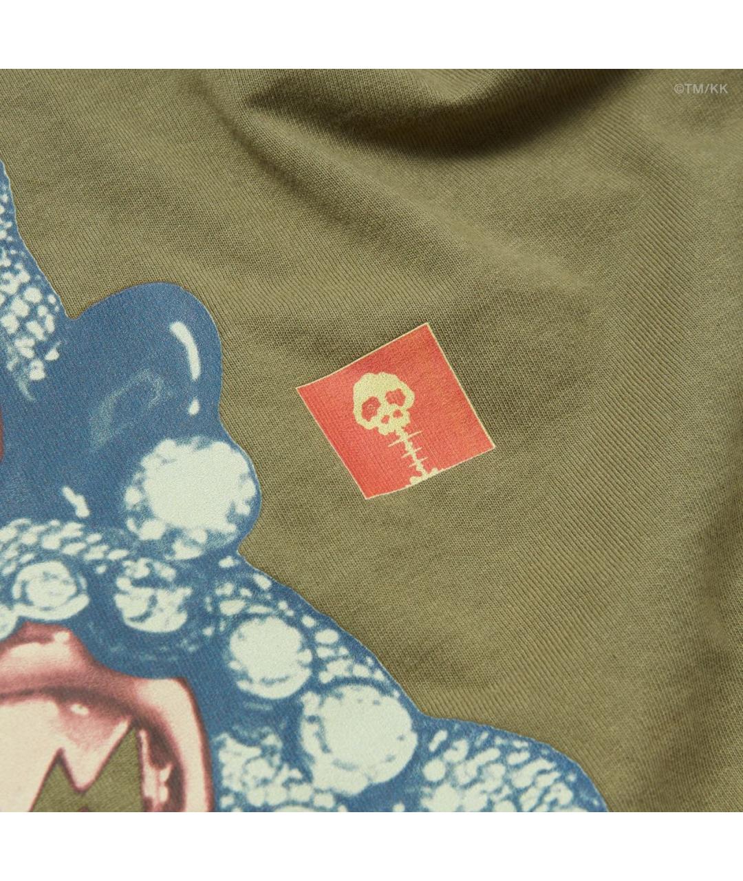 CACTUS JACK BY TRAVIS SCOTT Хаки хлопковая футболка, фото 5