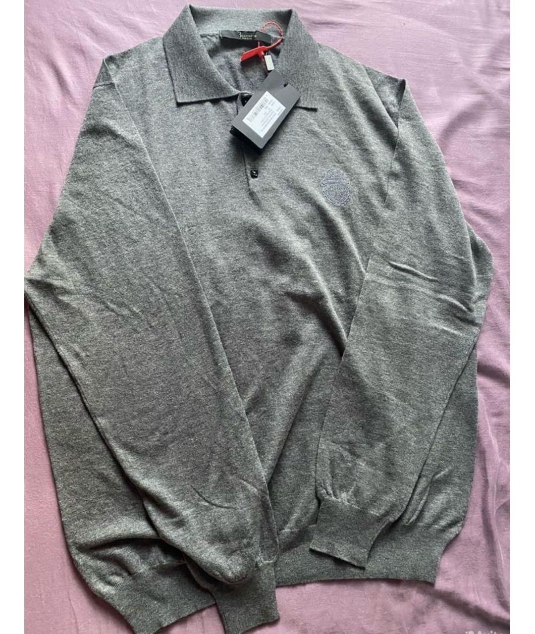 BILLIONAIRE Серый шерстяной джемпер / свитер, фото 4