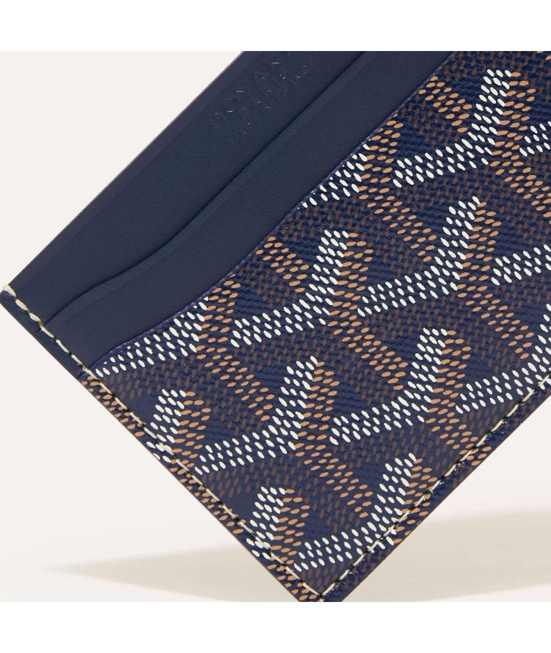 GOYARD Темно-синий кожаный кардхолдер, фото 3