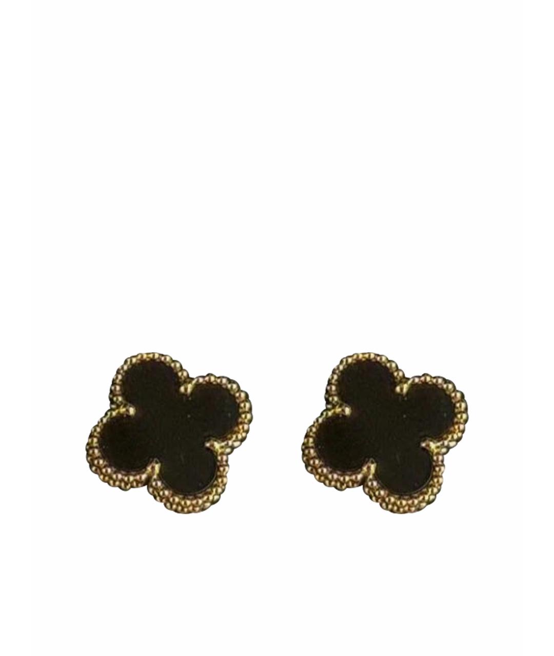 VAN CLEEF & ARPELS Черные серьги из белого золота, фото 1