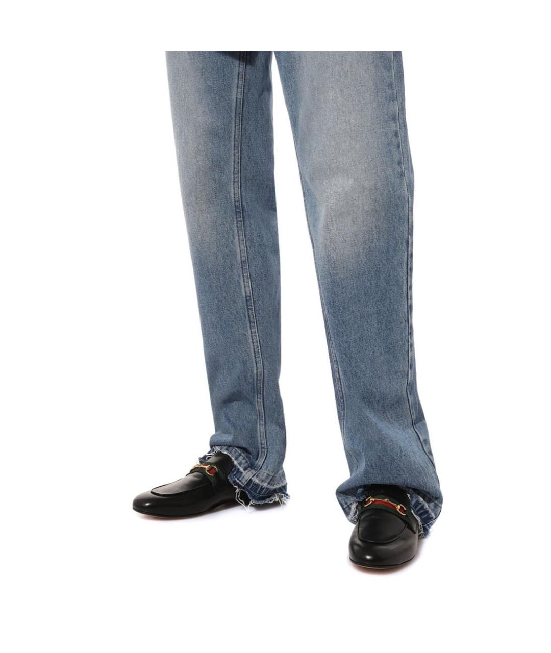 GUCCI Черные кожаные мюли, фото 5