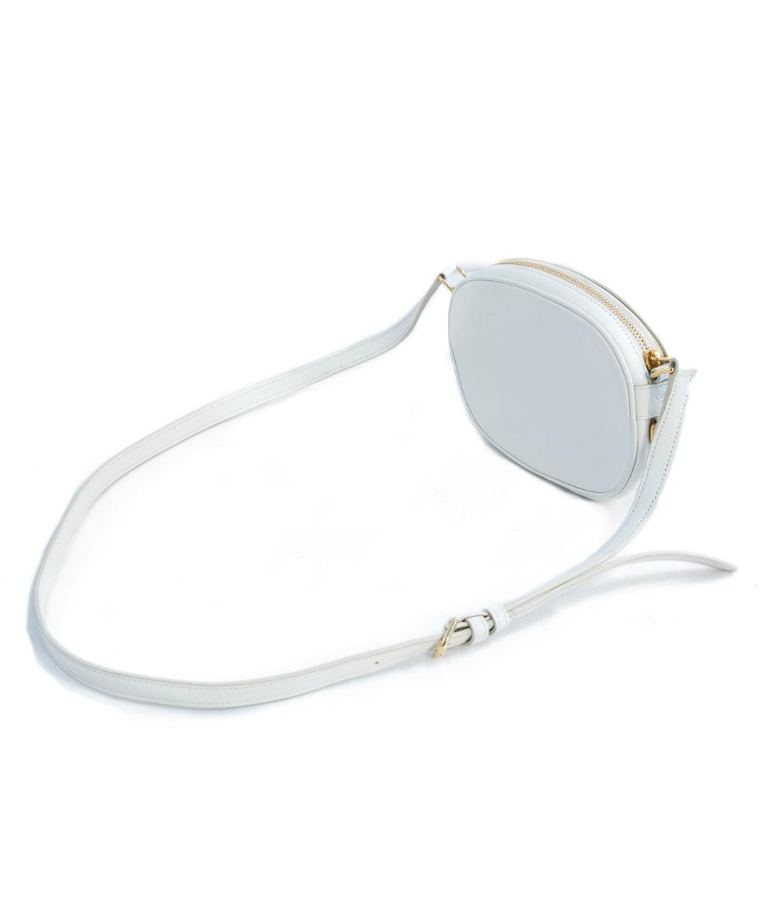 CELINE Белая кожаная сумка через плечо, фото 3