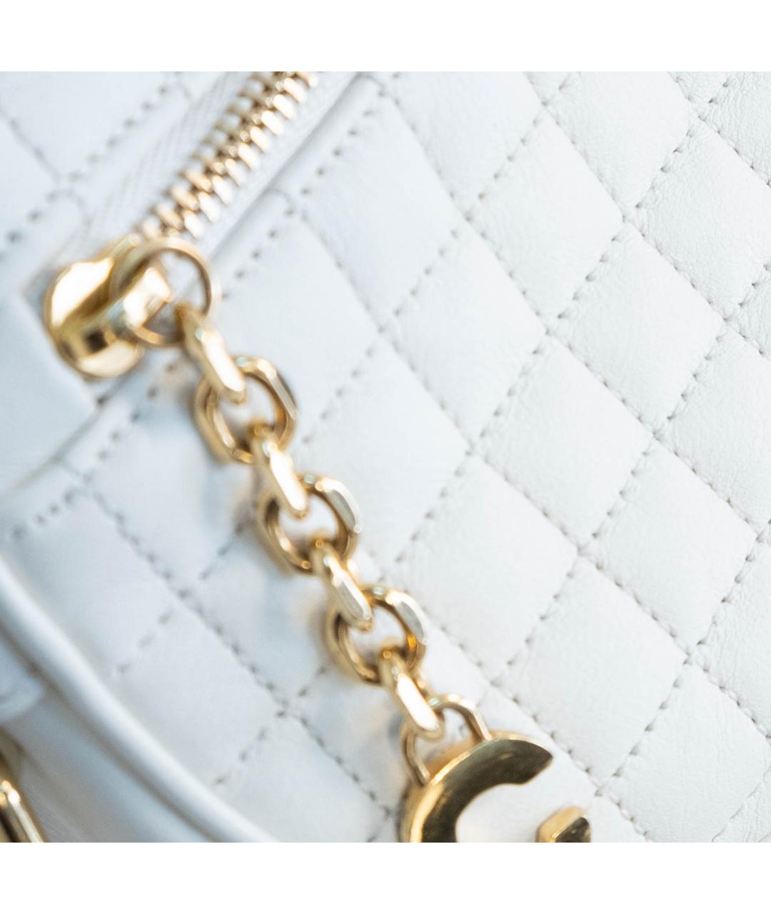 CELINE Белая кожаная сумка через плечо, фото 5