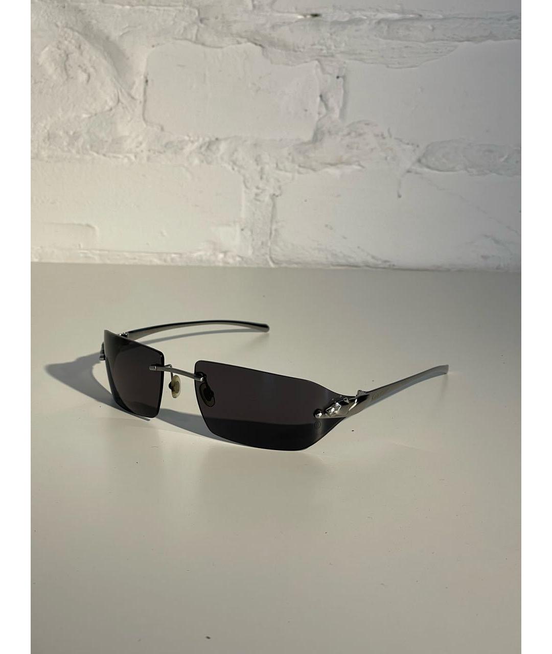 CARTIER Серебряные металлические солнцезащитные очки, фото 4