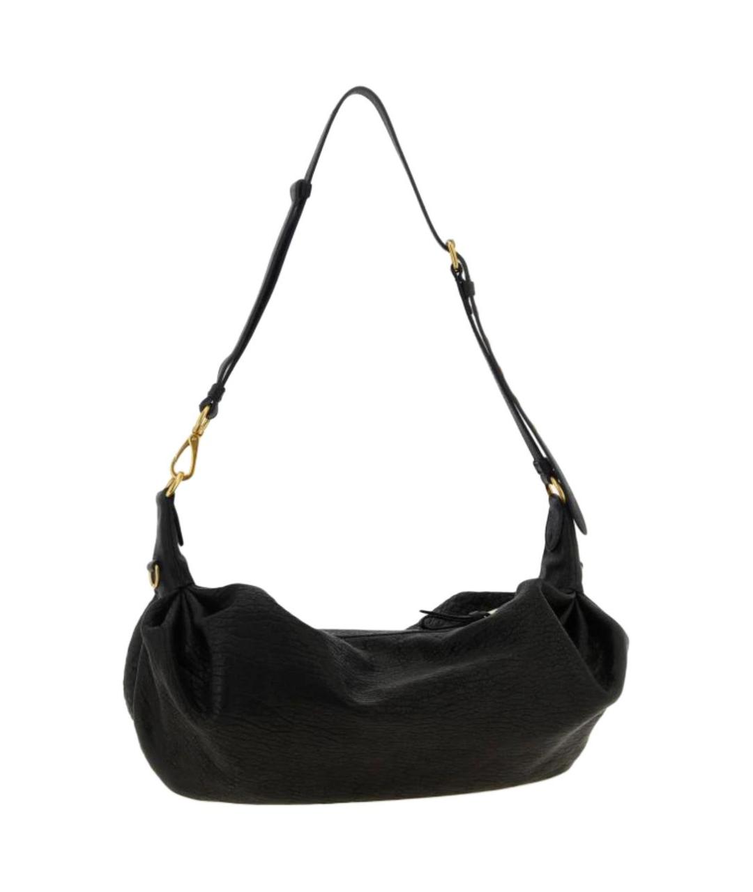 MIU MIU Черная кожаная сумка через плечо, фото 2