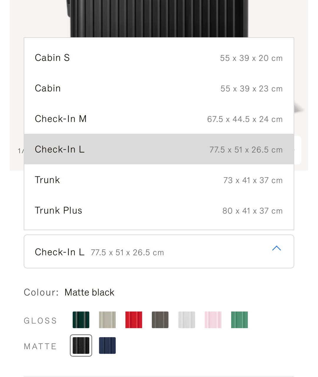Rimowa Черный чемодан, фото 4