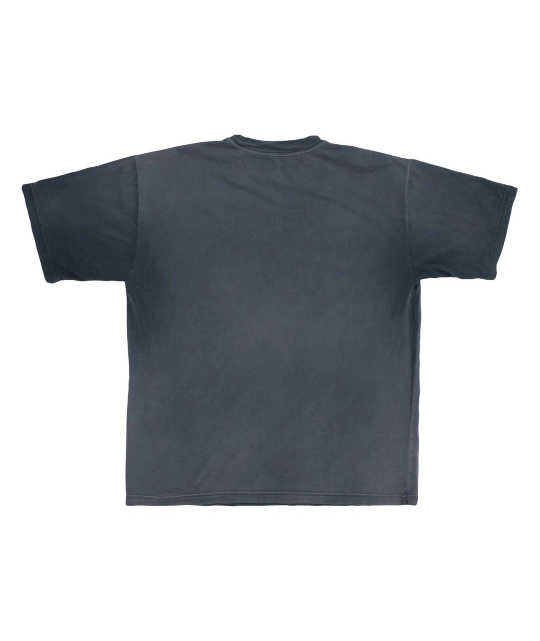 CACTUS JACK BY TRAVIS SCOTT Антрацитовая хлопковая футболка, фото 2