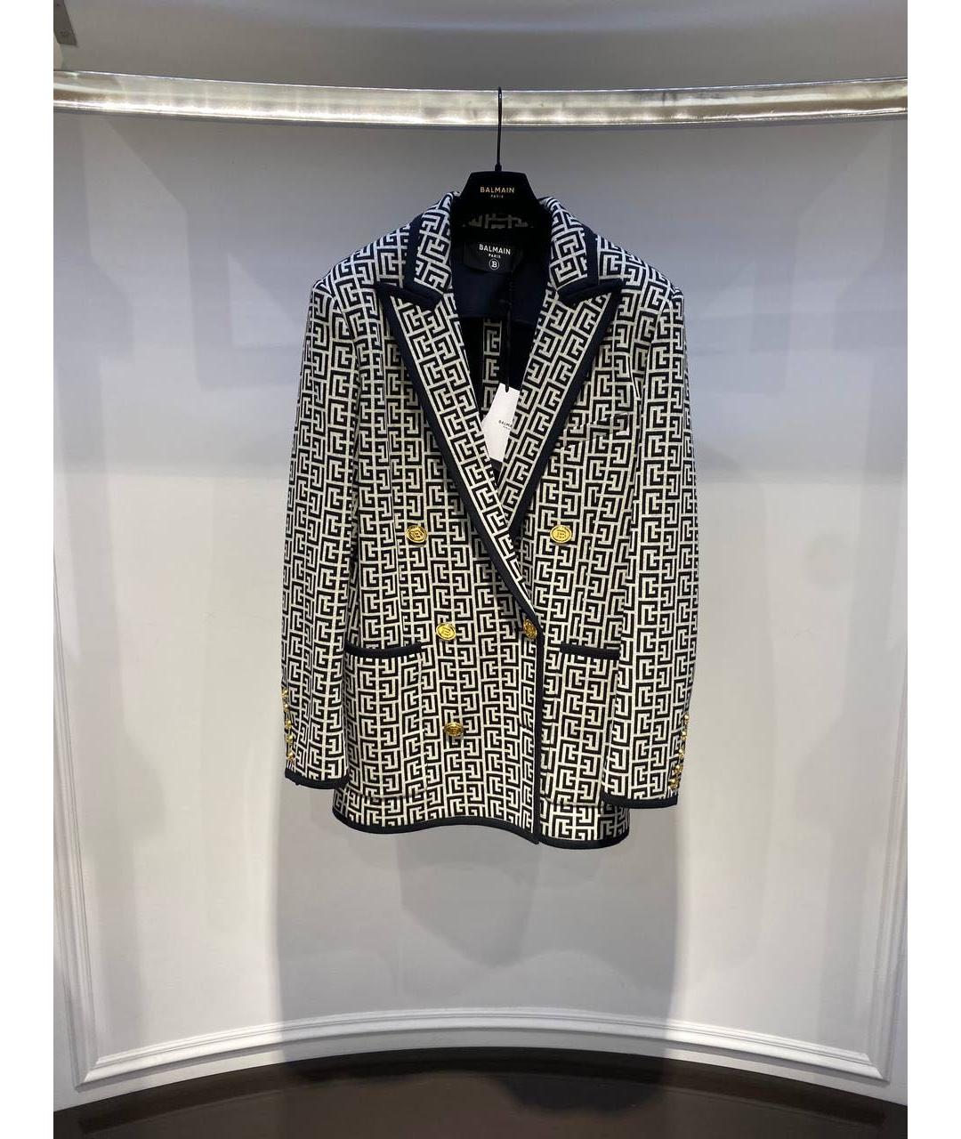 BALMAIN Белый хлопковый жакет/пиджак, фото 3