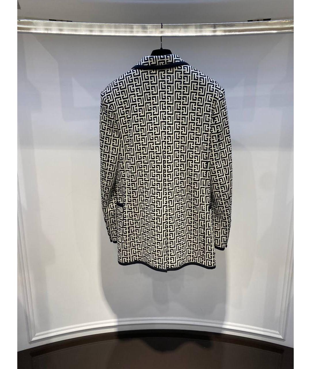 BALMAIN Белый хлопковый жакет/пиджак, фото 2