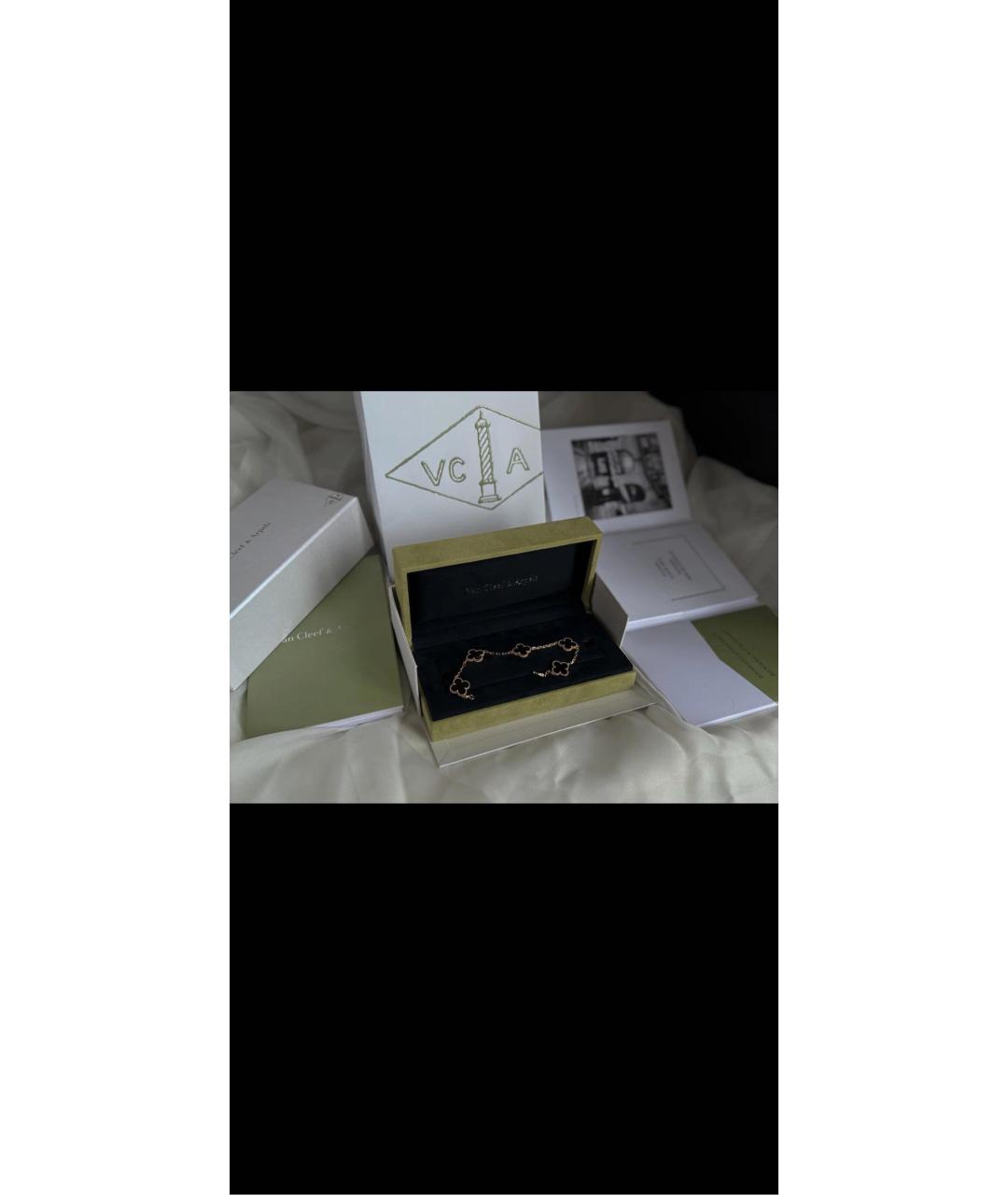 VAN CLEEF & ARPELS Черный браслет из желтого золота, фото 3