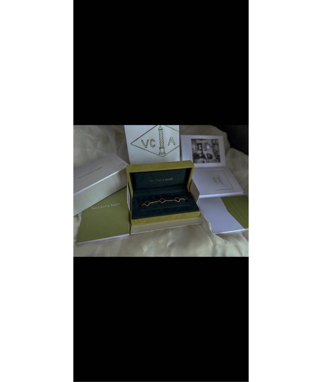 VAN CLEEF & ARPELS Черный браслет из желтого золота, фото 6