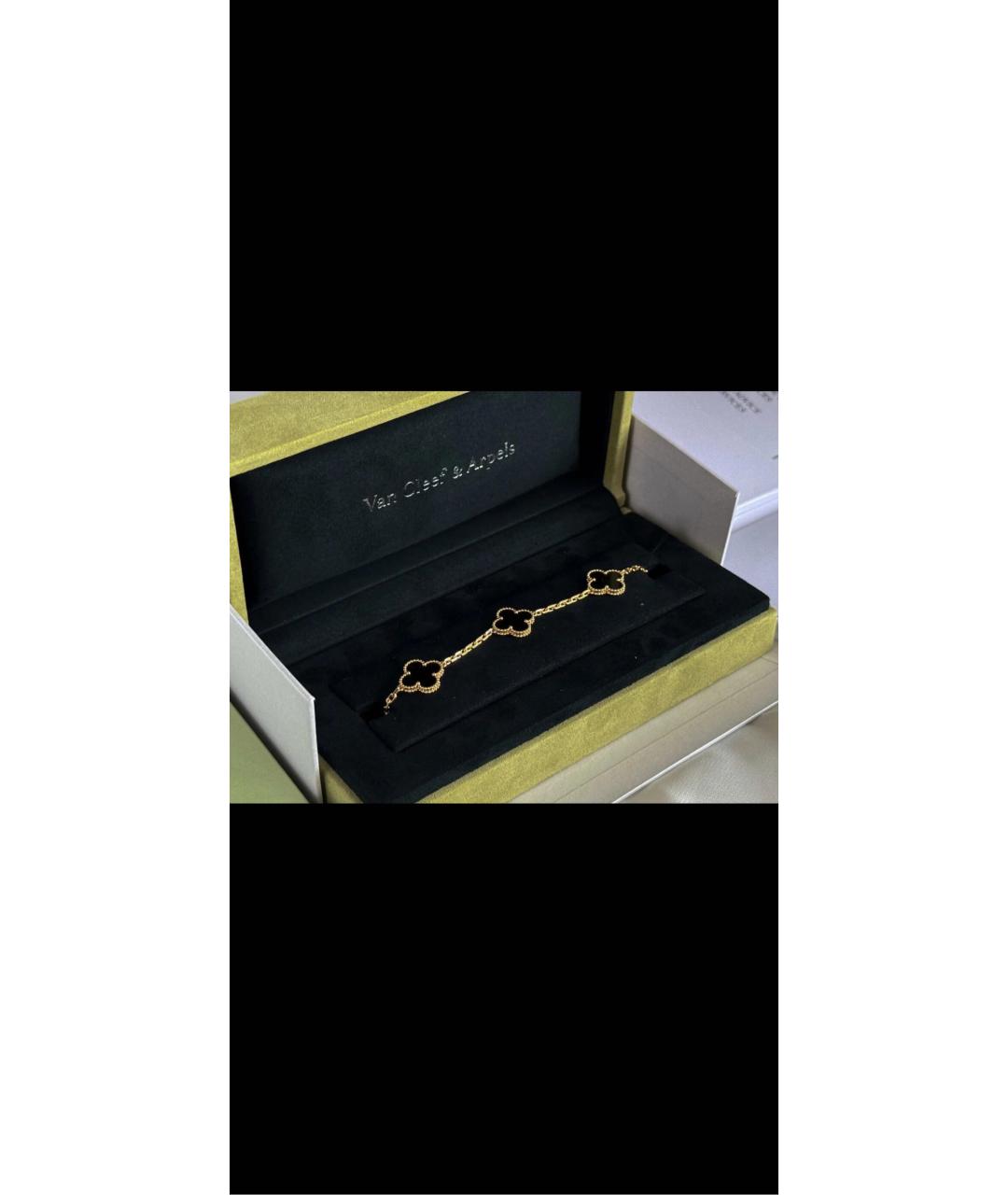 VAN CLEEF & ARPELS Черный браслет из желтого золота, фото 8