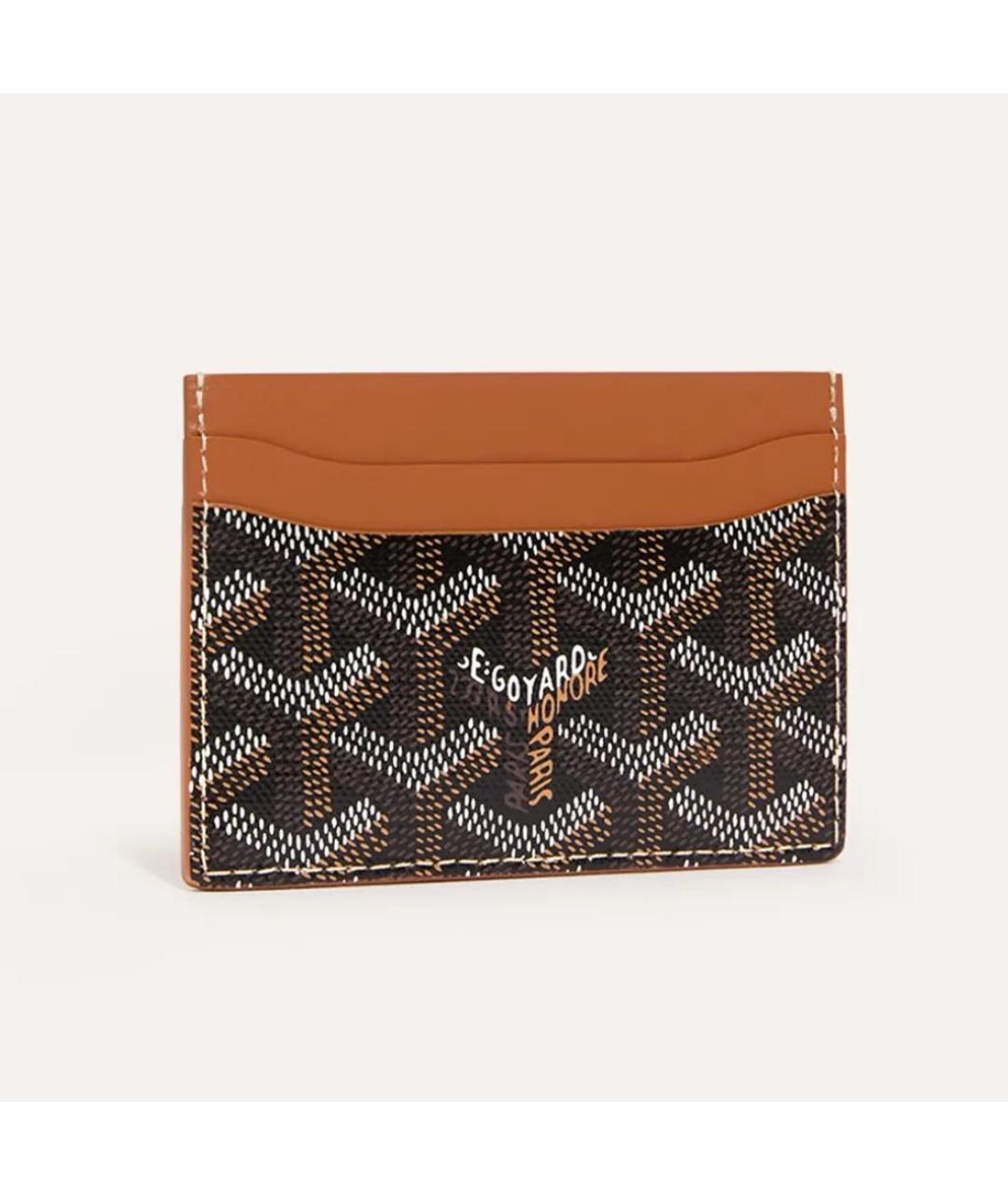 GOYARD Коричневый кожаный кардхолдер, фото 4